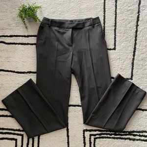 Paul Smith Black Label Brown Wool Striped Full Length Trousers